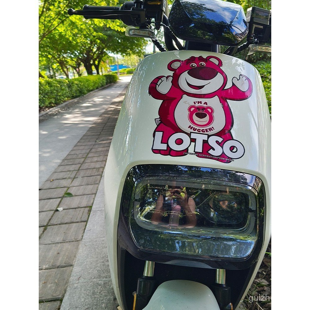 สติ๊กเกอร์ Calf G400t Strawberry Bear No. 9 M/E/N รุ่น Universal สติ๊กเกอร์ลายการ์ตูน Garland J5BJ