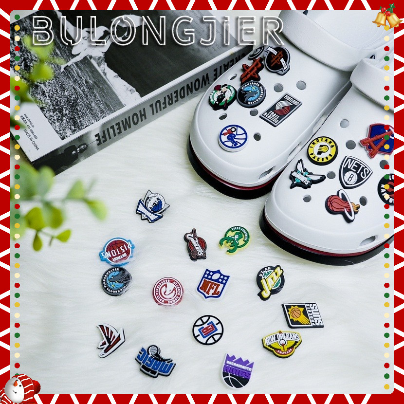 Jibz Croc / Croc Button / Croc Pendant Button / Clog Shoes Accessories / NBA Jibz Basketball Team 大头