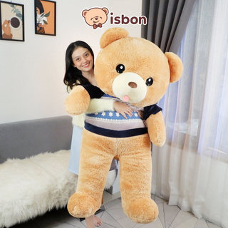 ISTANA BONEKA Beruang Chipper With Baju 48in Bear Cowok Melet Mainan Anak Hadiah Spesial Teddy Ulang Tahun