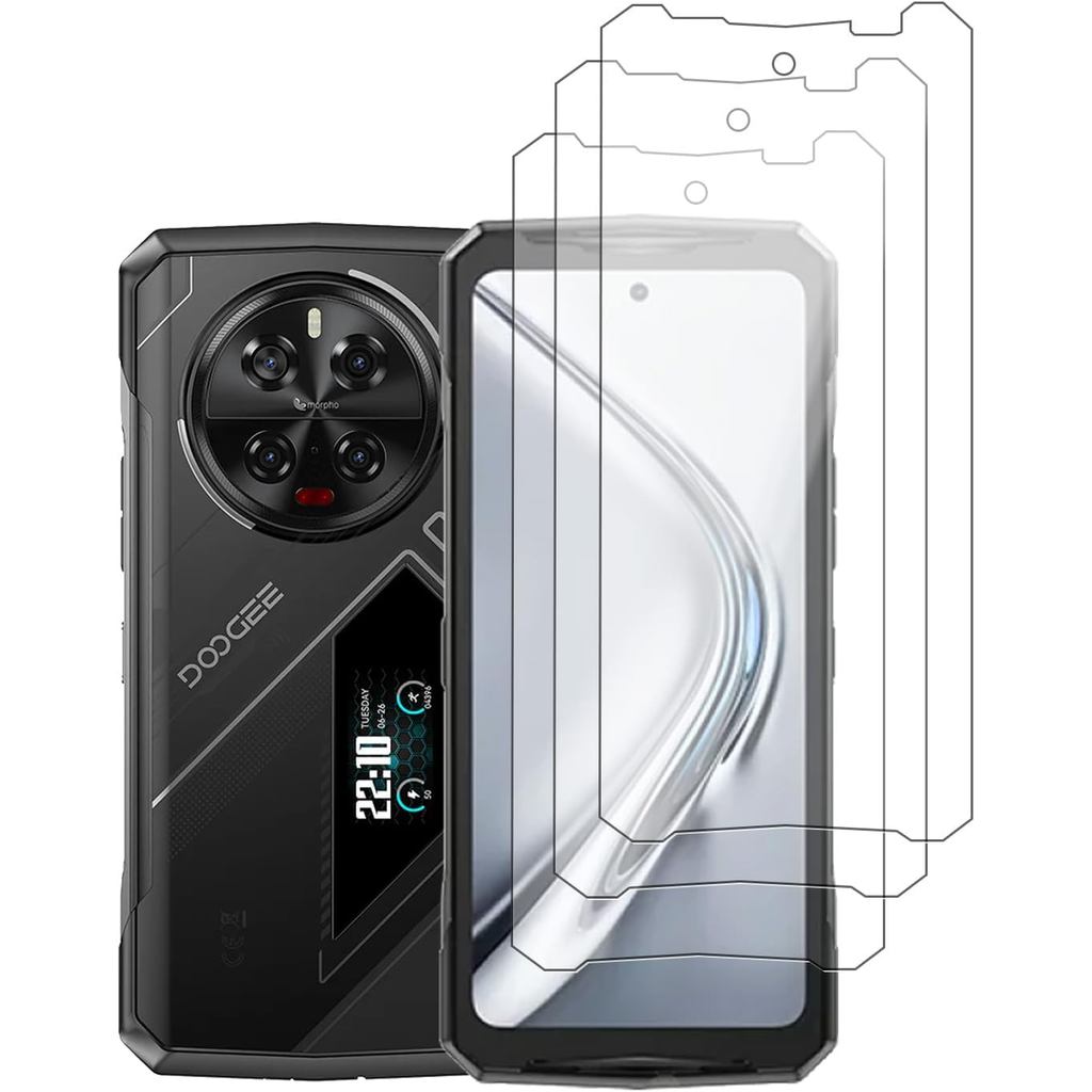 [3 แพ็ค] ป้องกันหน้าจอสําหรับ DOOGEE V40/V40 Pro, HD กระจกนิรภัย, ป้องกันรอยขีดข่วน, ทนทานและ Drop-P