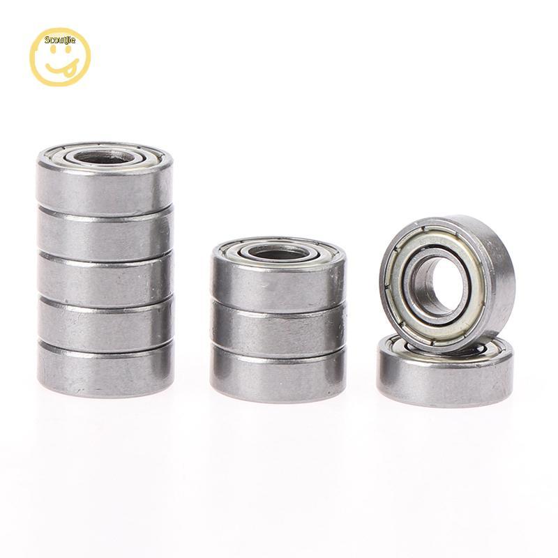 ScoutJie 10 ชิ้นเหล็กคาร์บอนทรงกลมร่องลึกแบริ่งขนาดเล็ก 696ZZ TH