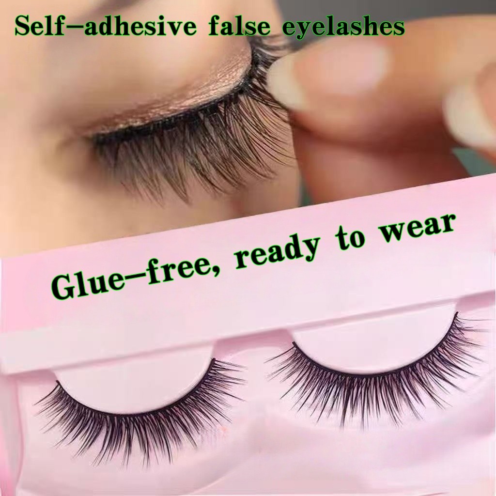 【ไม่ต้องใช้กาว ใช้ซ้ำได้】ขนตาปลอม3มิติ 5คู่ แบบมืออาชีพ มีกาวในตัว ไม่ต้องใช้กาว ขนตาปลอมธรรมชาติ ขนตาปลอม5มิติ - รูปที่ 4