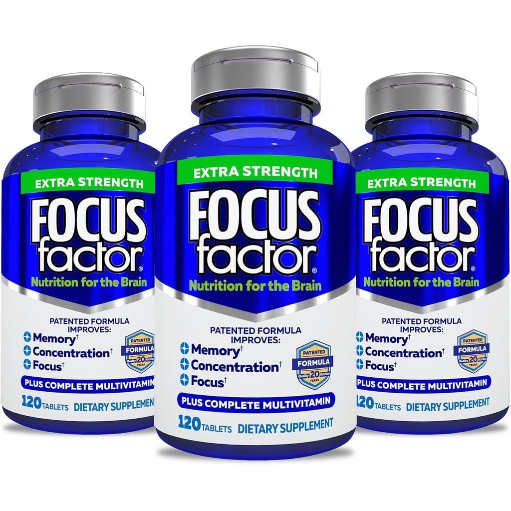 โฟกัส ปัจจัย ผู้ใหญ่ ความแข็งแกร่งเป็นพิเศษ อาหารเสริมสมองนับ 120 สําหรับความจํา สมาธิ โฟกัส- ดีเอชเอ- อาหารเสริมบํารุงสมอง – สูตรที่เชื่อถือได้- วิตามินสมอง ฉ