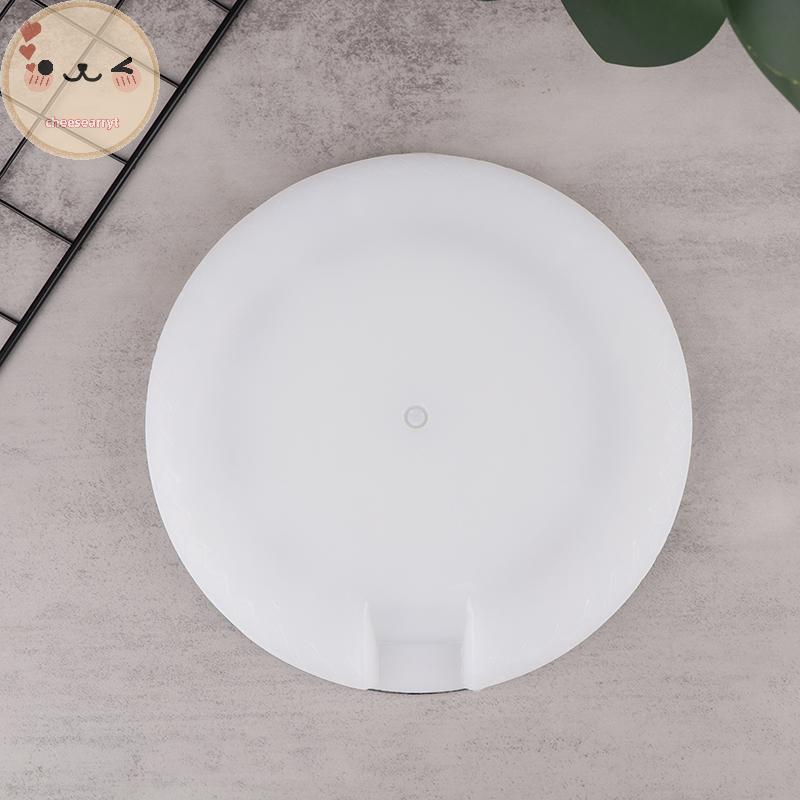 Chee 360 องศา Rotatable ปิงปองประกอบแพลตฟอร์ม 22 ซม. เส้นผ่านศูนย์กลางฐานกลมสําหรับตัดยาง Handmade DIY Racket EN