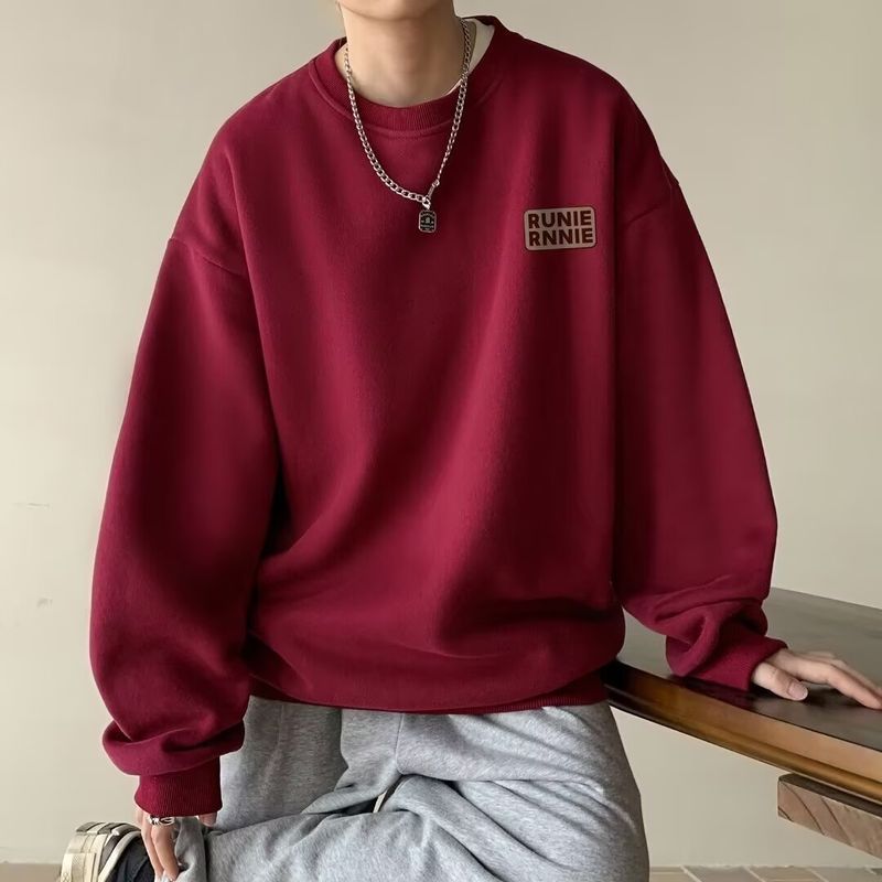 SEACHENIC เสื้อกันหนาวผู้ชายคอกลมสไตล์อเมริกัน ออกแบบมาเป็นแจ็คเก็ตทรงหลวมสำหรับสวมใส่ในวันสบาย ๆ — صورة 5