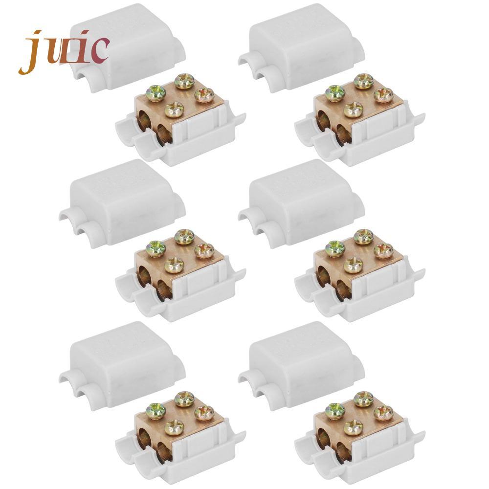 น้ําผลไม้ 6 ชิ้นขั้วต่อสายไฟ, 1000V 100A ZK-1216 T ประเภท Splitter, อุตสาหกรรมการใช้งานสกรู Terminal