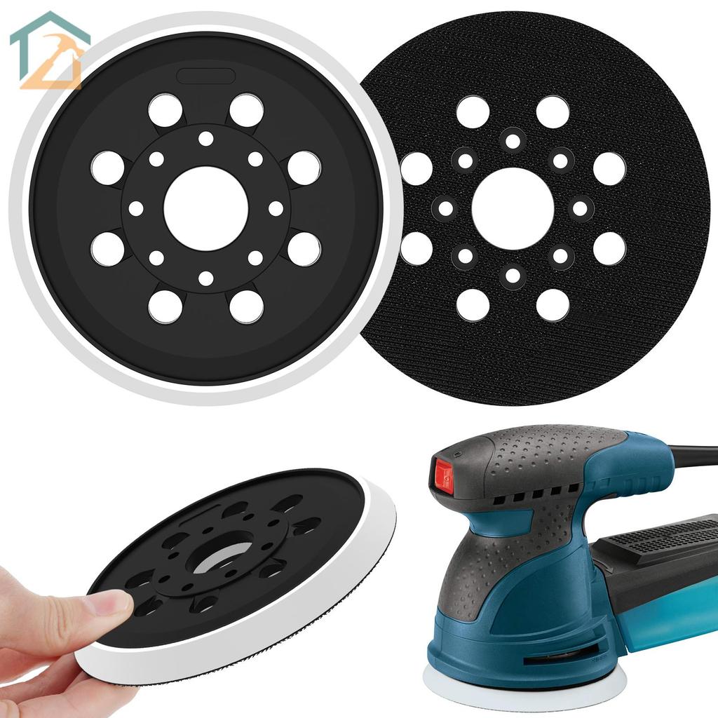 2 ชิ้น Sander Pad ใช้งานร่วมกับ ROS10/ROS20/ROS20VS 5 นิ้ว Premium Sander Backing Pad 8 หลุม SHOPCYC