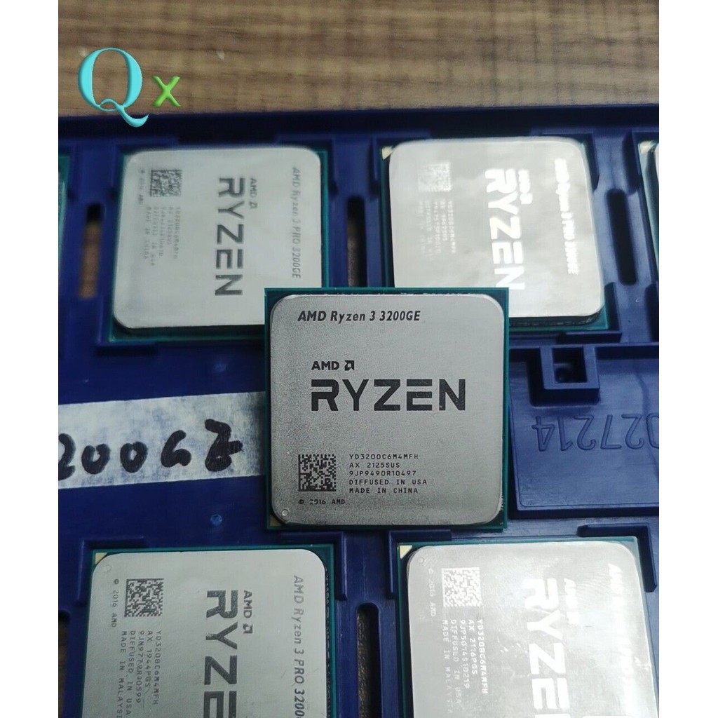 Ryzen 3 3200GE ซ็อกเก็ต AM4 CPU Processo R3 3200GE 3.3GHz Quad-Core แคชสามระดับ 4MB 35W คอมพิวเตอร์เ