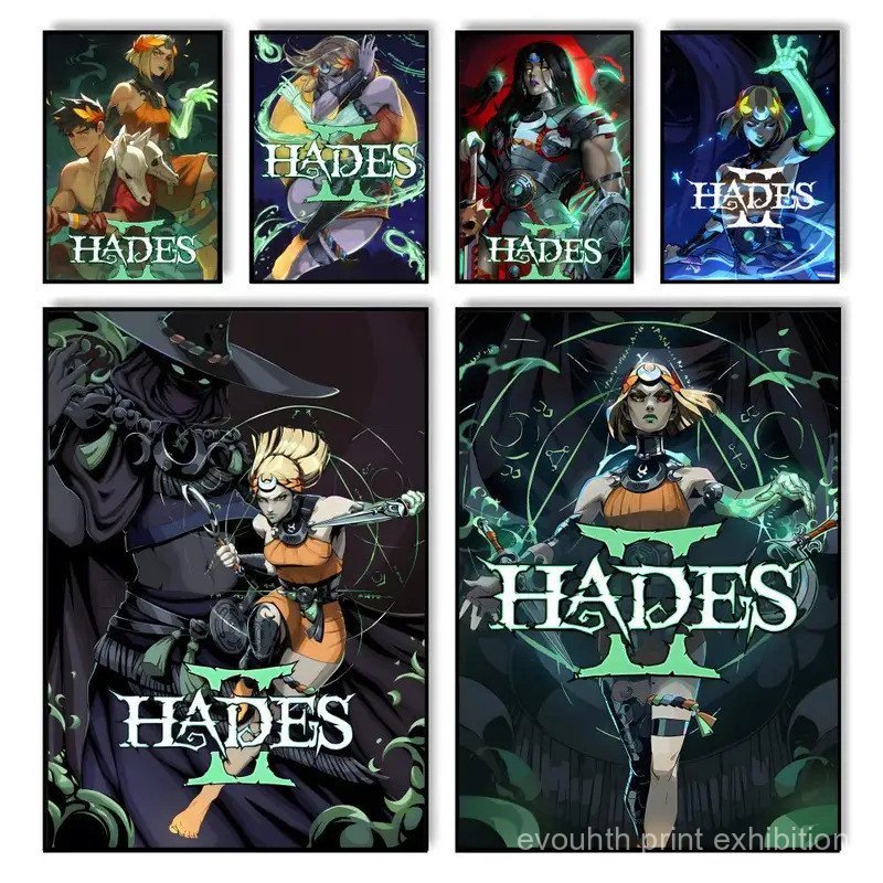 วิดีโอเกม H-Hades II ภาพวาดการประดิษฐ์ตัวอักษรบ้านห้องนอนผ้าใบกันน้ําโปสเตอร์ Unframed Wall Art พิมพ