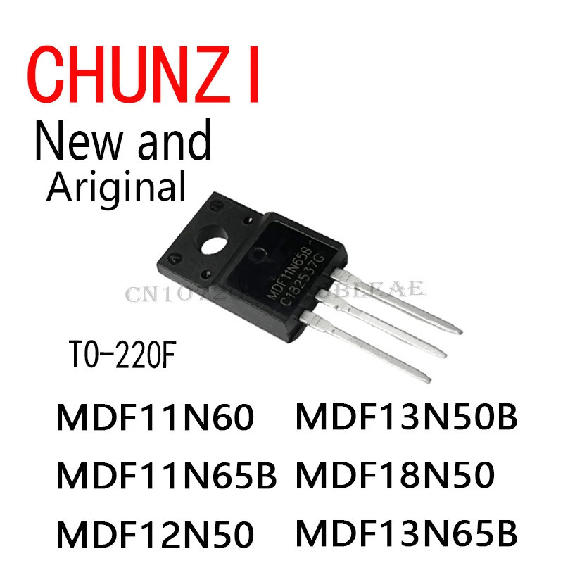 10PCS MDF11N60TH MDF11N65 12N50 MDF13N50 MDF13N65 TO-220F MDF11N60 MDF11N65B MDF12N50B MDF13N5KD
