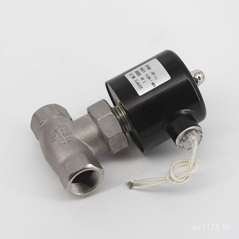 เกลียวไอน้ําสแตนเลส 2LUS-25B น้ํามันนําความร้อน ZQDFAC220V24V โซลินอยด์วาล์วทนอุณหภูมิสูง/วาล์วควบคุ