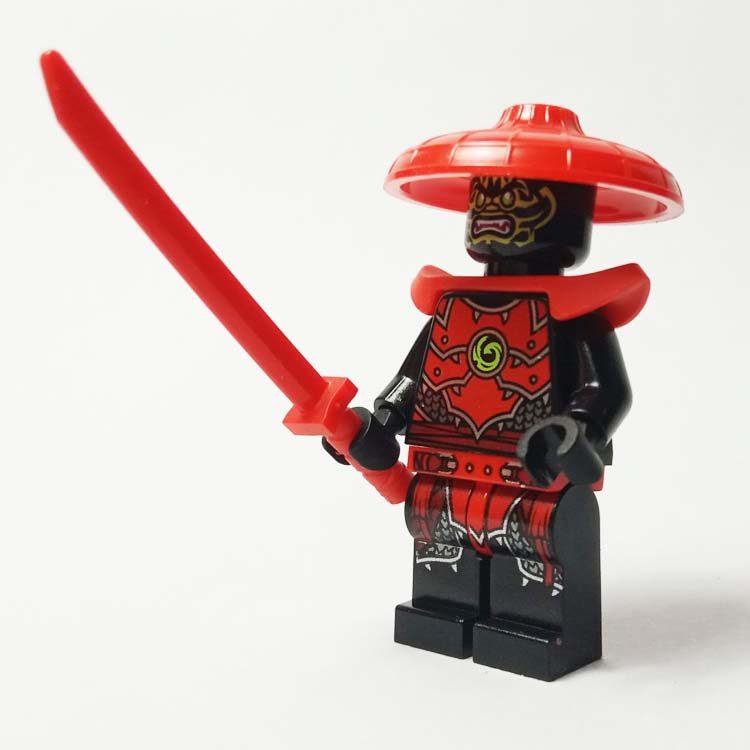 LEGO ของแท้ LEGO Phantom Ninja Doll Rock Samurai Red Special Rare Model Toy/