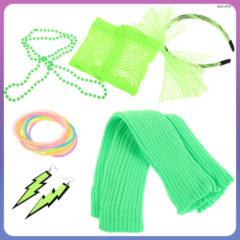 ต่างหูสร้อยคอ 80s เครื่องแต่งกายสําหรับผู้หญิงเครื่องประดับแฟชั่น daicoltd