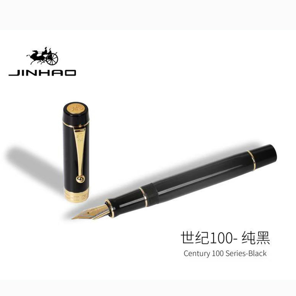Jinhao Fountain Pen Century 100 Iridium Ming Tip Fountain Pen หมุนปากกาหมวกเบอร์ 35 Nib Ready Stock 