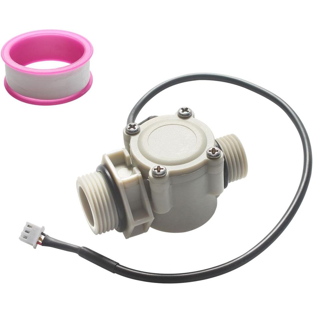 Tankless Water Heater Flow Sensor With PTFE Tape, for Ecosmart ECO 18, ECO 24, ECO 27, and ECO 36, H