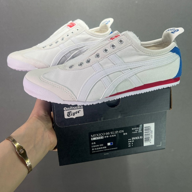 Onitsuka Tiger Mexico 66 รองเท้าวิ่งผู้ชายและผู้หญิง Onitsuka Mexico 66 รองเท้ากีฬา D3K0N-100 3P1Z Q