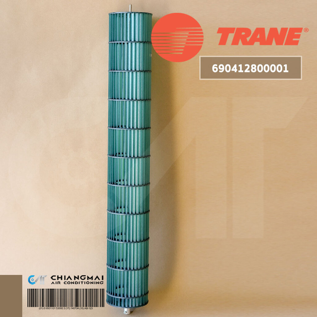 690412800001 ใบพัดลมคอยล์เย็น TRANE ใบพัดลมโพรงกระรอก แอร์เทรน รุ่น MCWE15GB5A00/01/AB, MCWE18GB5A00/AA, MYWE18GB5A00...