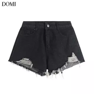 DOMI - ส่งไวจากไทย S~2XL กางเกงยีนขาสั้น เอวสูง สไตล์เกาหลี Clothing Jean Women ยีนส์ Women ยีนส์ เสื้อผ้า Lady ผู้หญิง