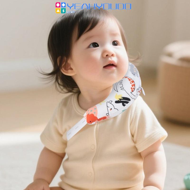 Yeahyoudo การ์ตูนรูปแบบ Sleep Nursery หมอนผ้าฝ้ายเด็กหมอน Ergonomic คอสนับสนุน Breathable สําหรับทาร