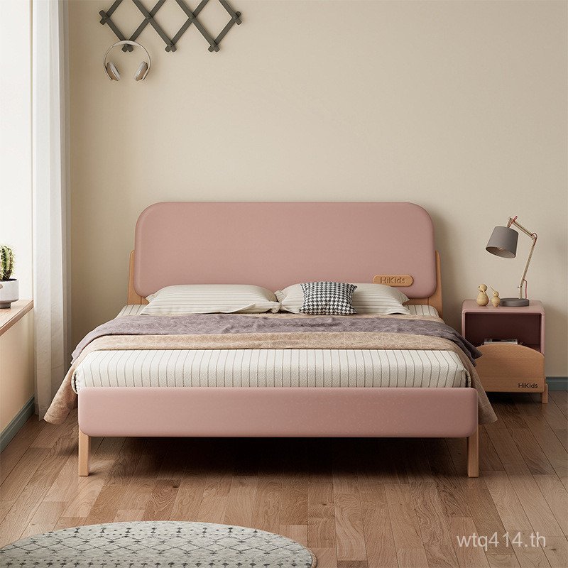 มีมี่ ชายหญิงเตียงเดี่ยว1.5เตียงเจ้าหญิงสีชมพูเตียงเด็กเตียงเด็กลิ้นชักเตียงไม้เนื้อแข็ง1.2ห้องนอน 1