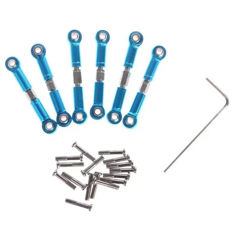 6 ชิ้นสําหรับ Wltoys A949 A959 A969 A979 K929 อะไหล่อัพเกรดโลหะแบริ่งดึง Rod Servo Link A959-03