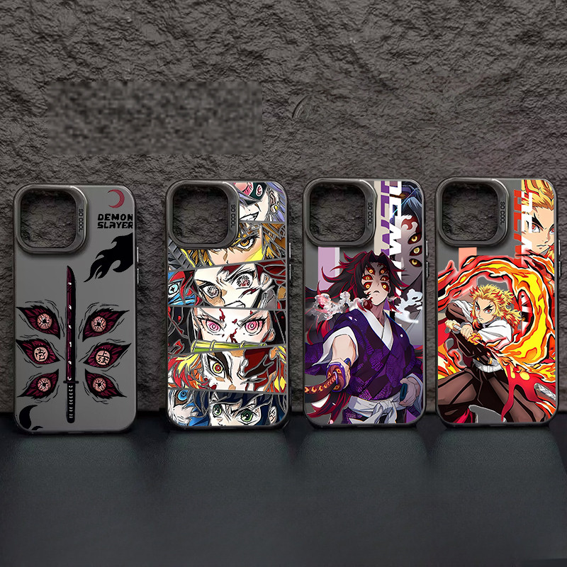 Demon Slayer การ์ตูนเคสโทรศัพท์สําหรับ Xiaomi 15T 14T PRO 13T 12T 12 11 Lite 5G POCO F7 X7 X6 PRO F6 X5 Pro C50 X3 NFC โทรศัพท์มือถือกรณีชุบญี่ปุ่นอะนิเมะ Hard