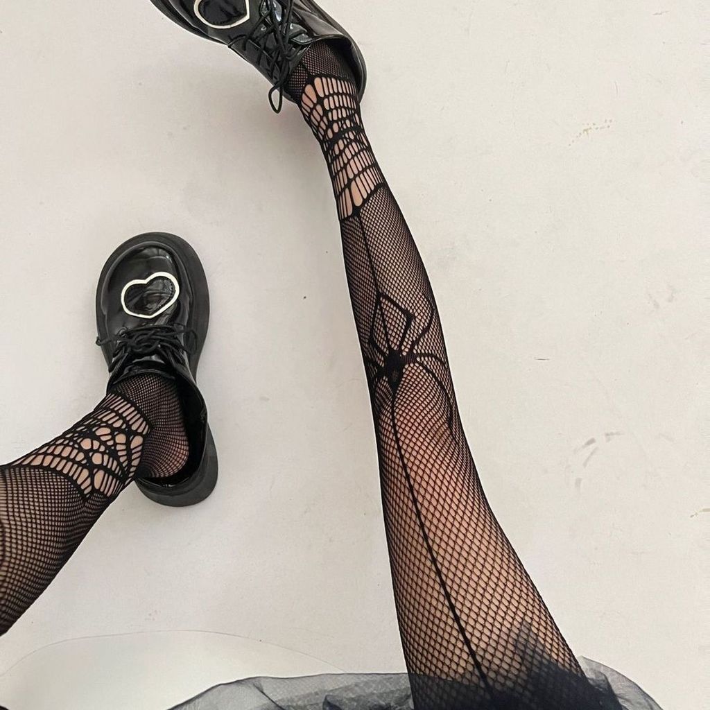 Premium Selection#Black Hollow Fishnet Stockings Sexy Spider Web Pantyhose c Fishnet Stockings for O