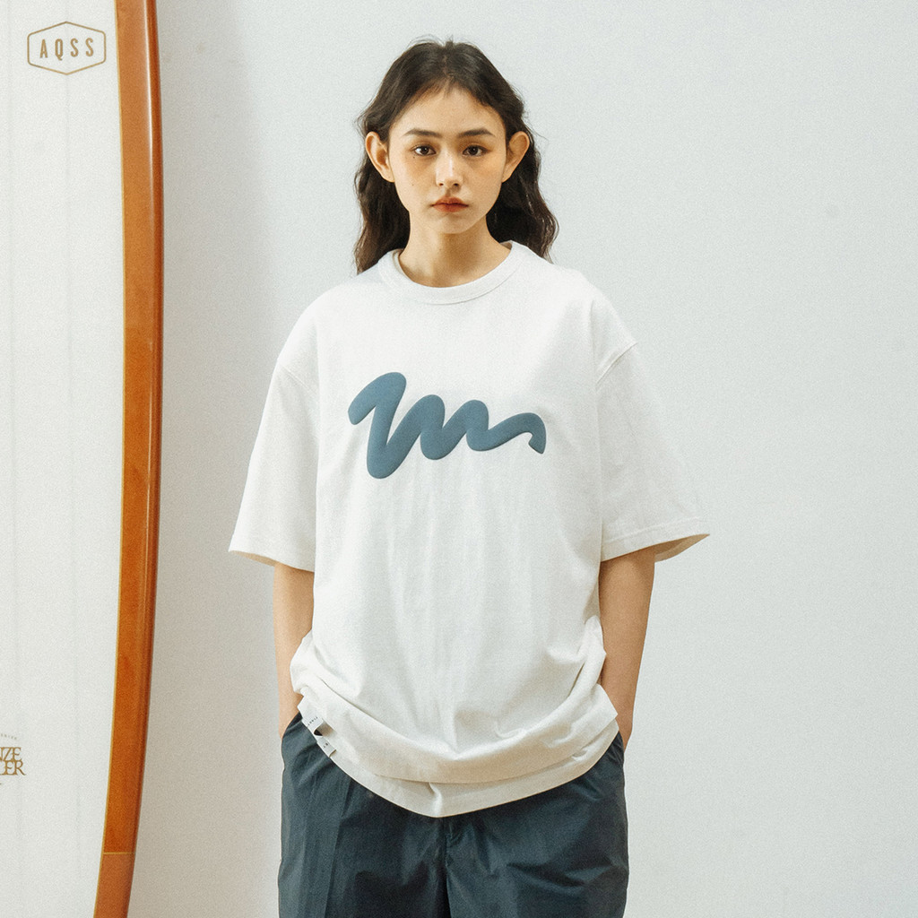 714street American Street Wear เสื้อยืดแขนสั้นผู้ชาย สไตล์ยีนส์สำหรับฤดูร้อน