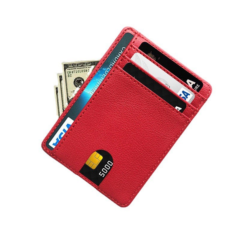 RFID Anti-Degaussing Bank Card Holder Protection Universal Multi-Card Slot PU Card Multi-Card Slot 2