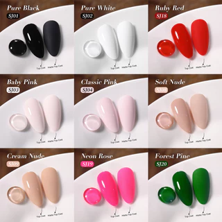 BORN PRETTY 15ml 20 สีเล็บเจลโปแลนด์คริสต์มาสสีแดงสีชมพูเขียวติดทนนาน Varnis กึ่งถาวรสําหรับเล็บ