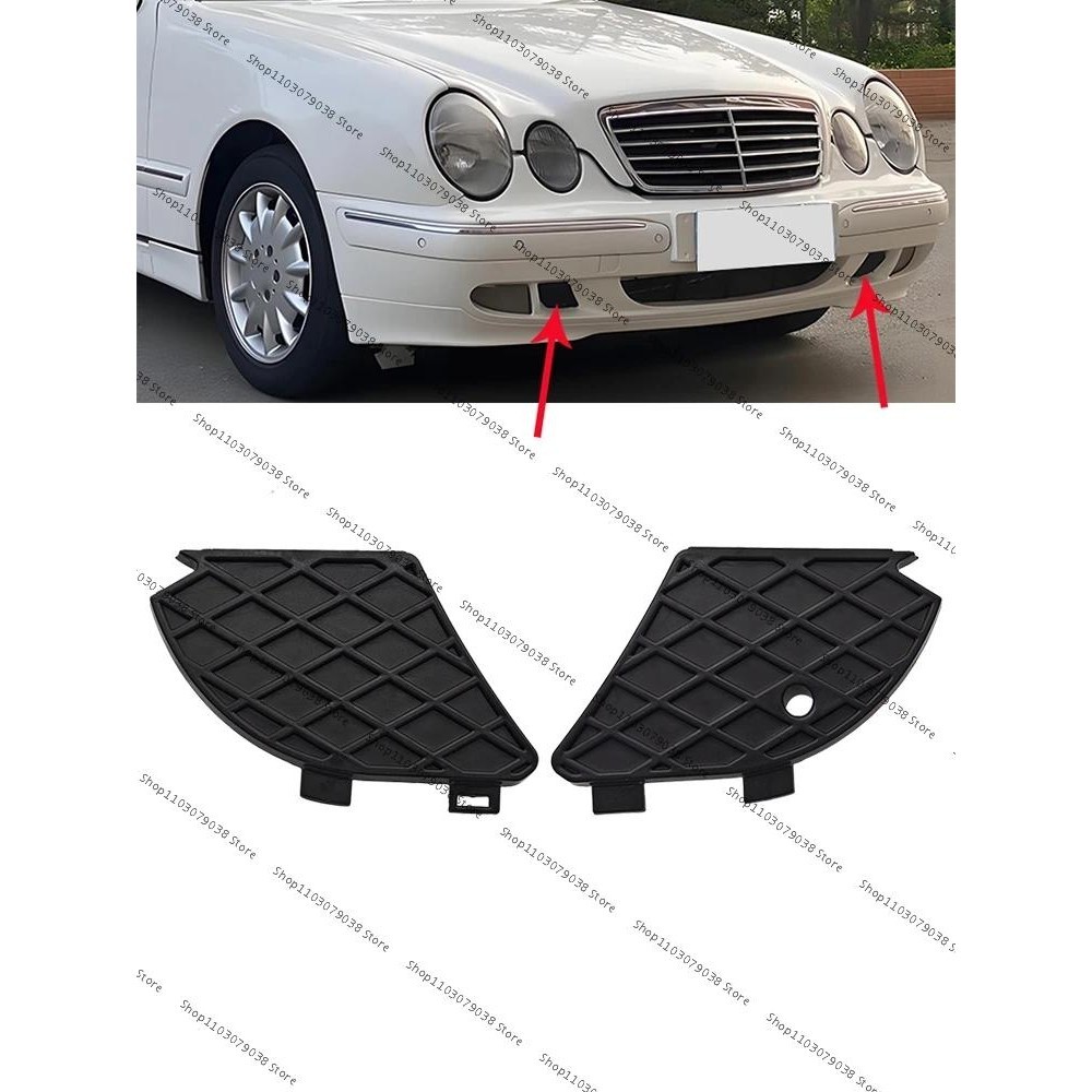 สําหรับ Mercedes Benz E CLASS W210 1999 2000 2001 2002 2003 ด้านหน้ากันชนหมอกฝาครอบ Grille
