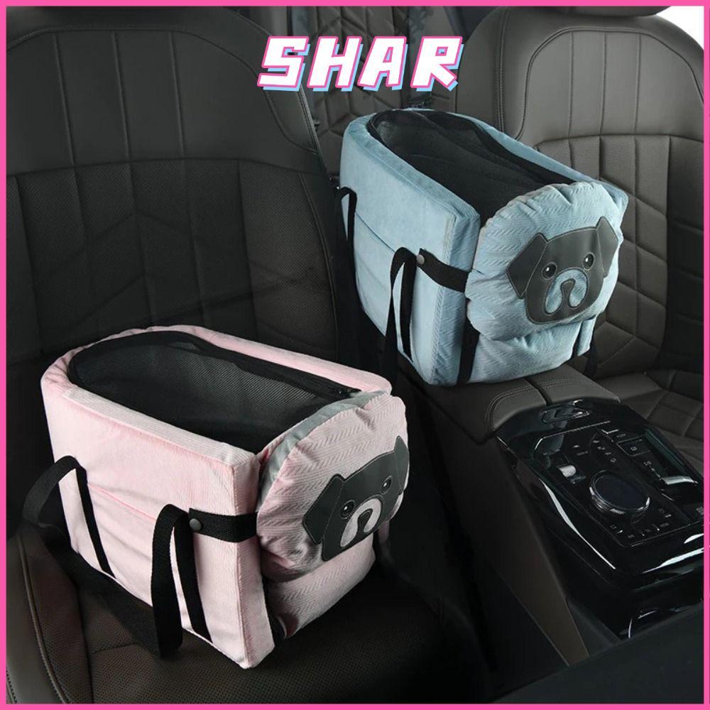 SHAR เบาะนั่งนิรภัยในรถยนต์สําหรับสัตว์เลี้ยงมัลติฟังก์ชั่นความจุขนาดใหญ่น่ารักสะดวกกระเป๋าเป้สะพายห