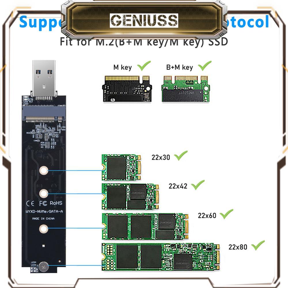 [geniuss.th] SSD Adapter B+M Key/M Key Expansion Board สะดวกสําหรับ Samsung 970 960 Series