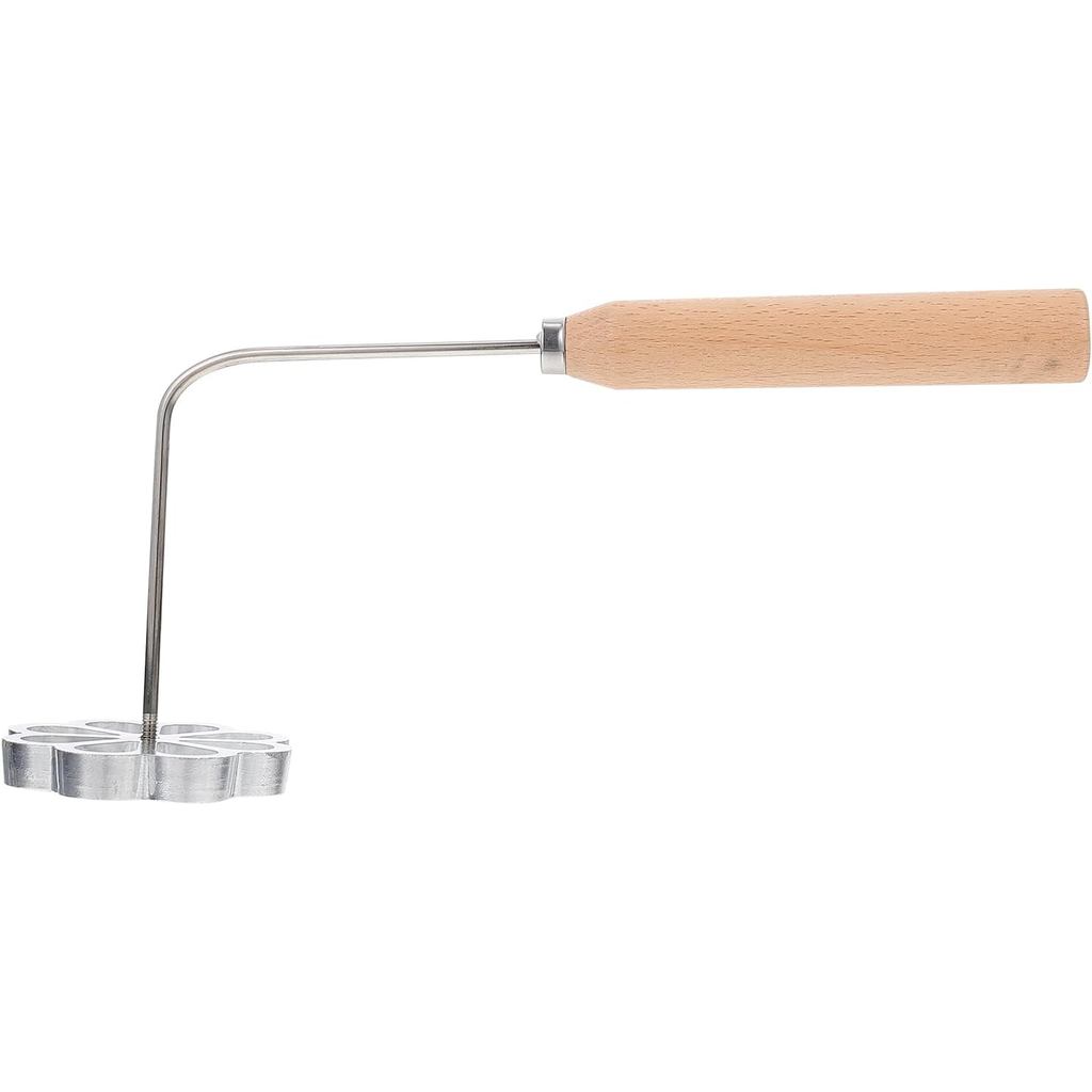 Bunuelos แม่พิมพ์คุกกี้ Rosette ชุดเหล็ก Bunuelos แม่พิมพ์พร้อมที่จับ Rosette คุกกี้ Rosette Maker แ