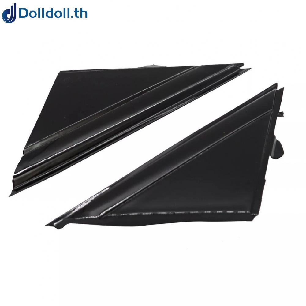 [Dolldoll]1 pair Matte Black Side Door Mirror Flag Cover For Fiat 500 2012-2019 1SJ85KX7AA
