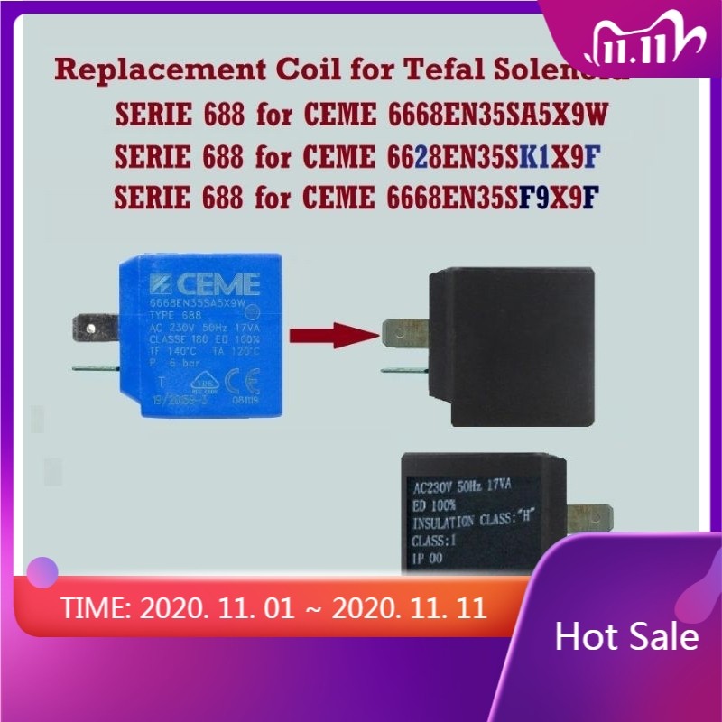 ZXH Solenoid วาล์วเปลี่ยนขดลวดสําหรับ CEME 6668EN35SA5X9W/6668EN35SF9X9F/6628EN35SK1X9F/Aimega V600 