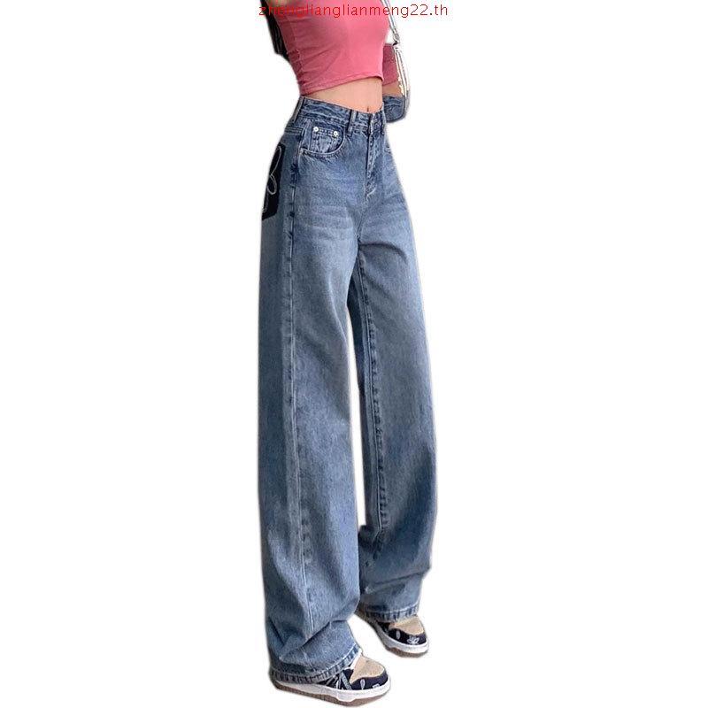 [Ava] Blue Jeans กางเกงยีน ยีนส์ baggy jeans นิยมยีนส์ หญิง สไตล์เกาหลี กางเกงยีนต์ ยีนส์นิยม กางเกง