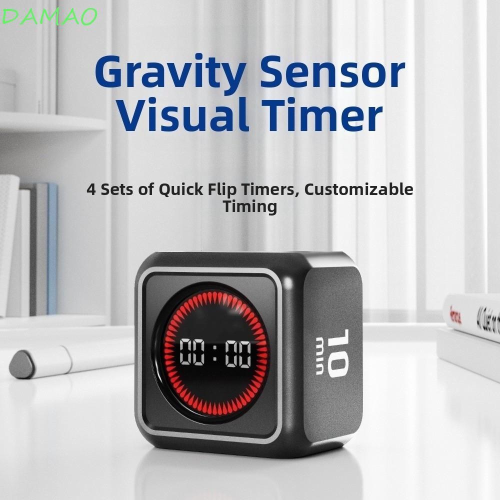 DAMAO Gravity Sensing Timer, Gravity Sensor จอแสดงผล LED Visual Flip Timer, เครื่องมือเพื่อการศึกษา 