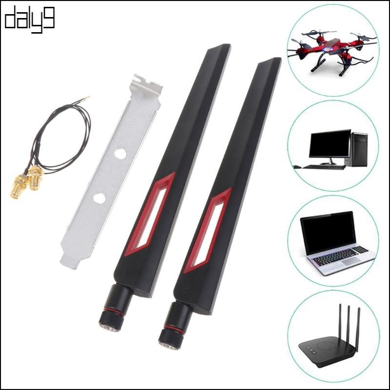 Dal RP-SMA MHF4 ชุดเสาอากาศ WiFi สําหรับการ์ด M 2 AX210 AX200 Wifi