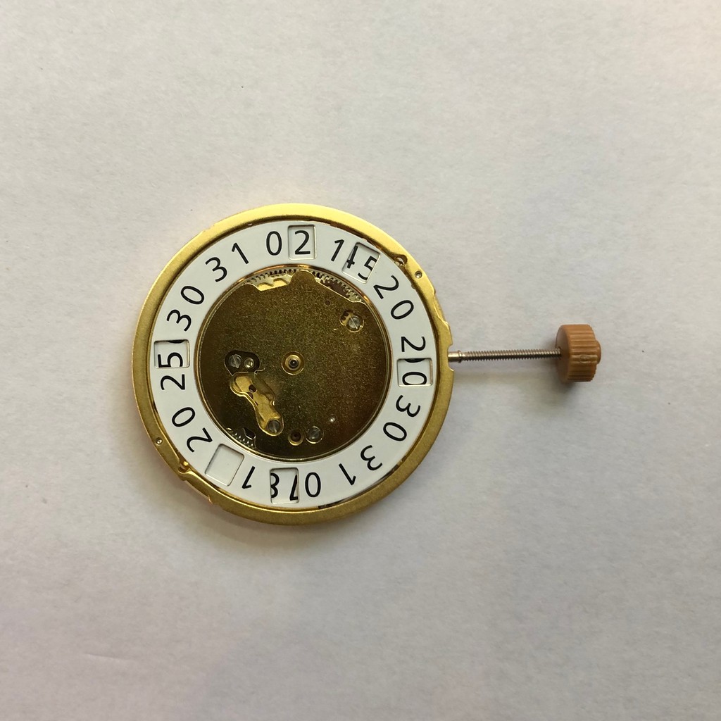 RONDA RONDA 6003B Movement ยี่ห้อใหม่ Swiss Quartz Movement นาฬิกาอุปกรณ์เสริม Gold Movement White M