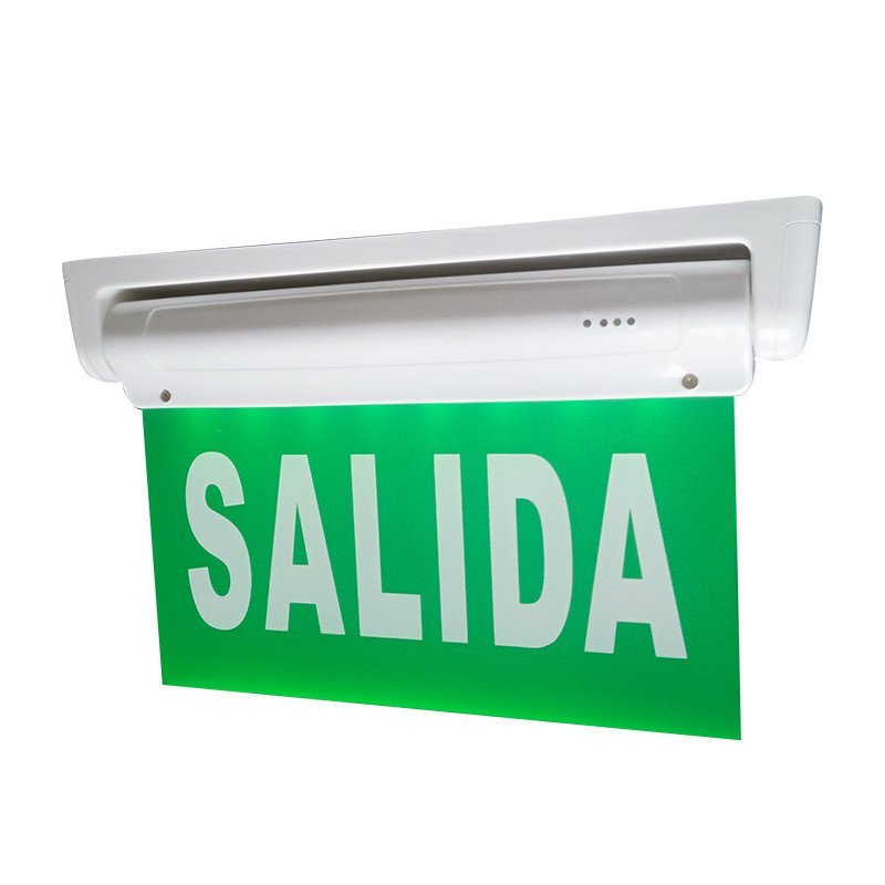 ฝังความปลอดภัย Exit salida Light Tag led Evacuation การค้าต่างประเทศตัวบ่งชี้ป้ายปกปิดกระจกนิรภัย Z9