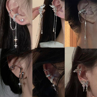 ต่างหูสตั๊ดนิกเกิลเงิน สำหรับผู้หญิง แบบอเนกประสงค์ ปี 2025