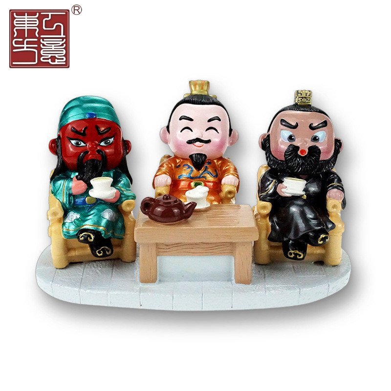 Taoyuan จีนเครื่องประดับทําด้วยมือเครื่องประดับของขวัญสามก๊กลักษณะพื้นผิวแกะสลัก Knots Yidongfang ขอ