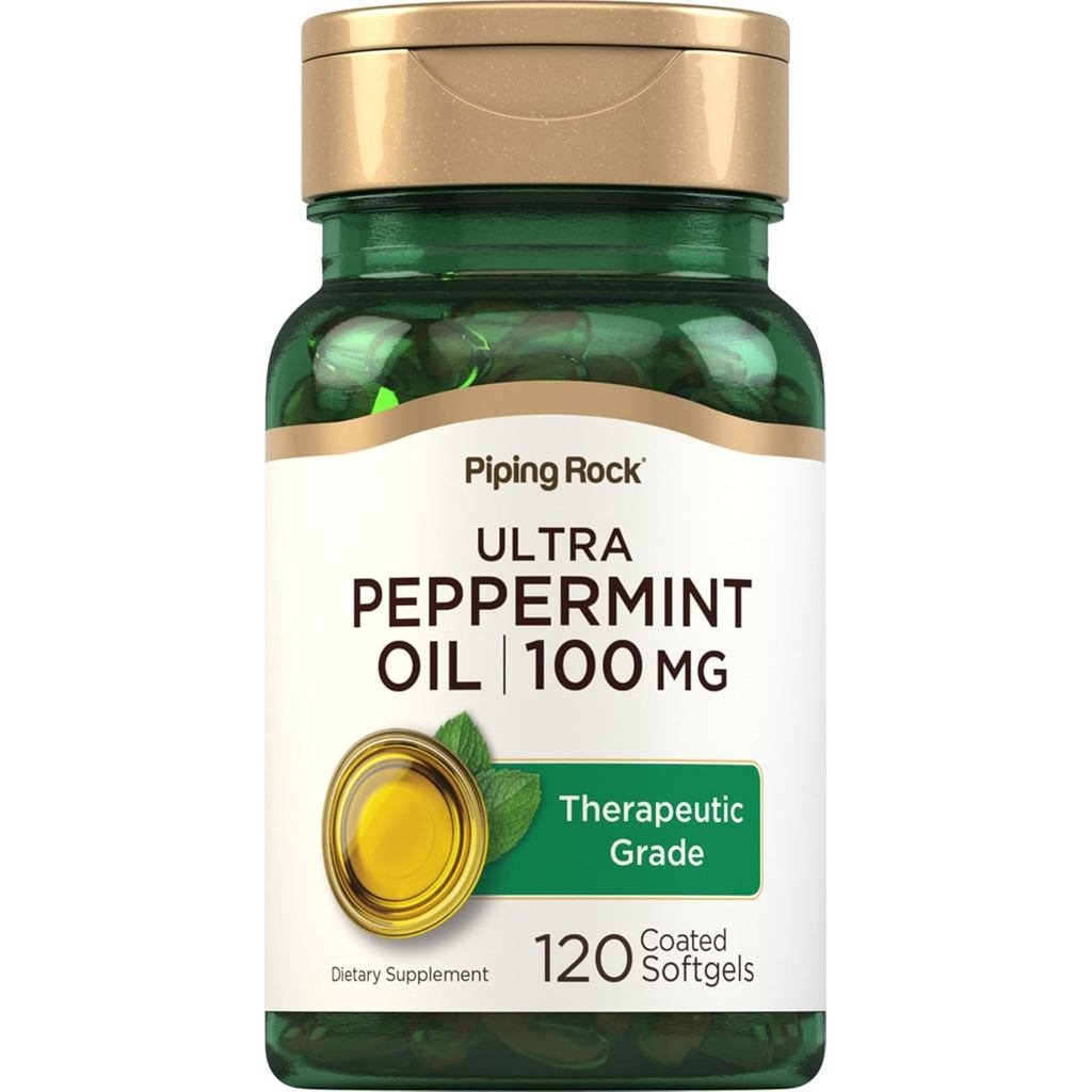 PipingRock Peppermint Oil 100 mg. (120Softgels) น้ำมันสะระแหน่