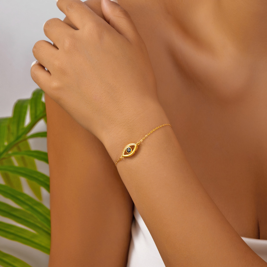 สร้อยคอลายตาแมวดีไซน์เรียบหรูจากBELLA-Bee พร้อมพลอยซิทรอนเนีย สำหรับสวมใส่ประจำวันหรือเป็นของขวัญวันหยุดพิเศษ - รูปที่ 4