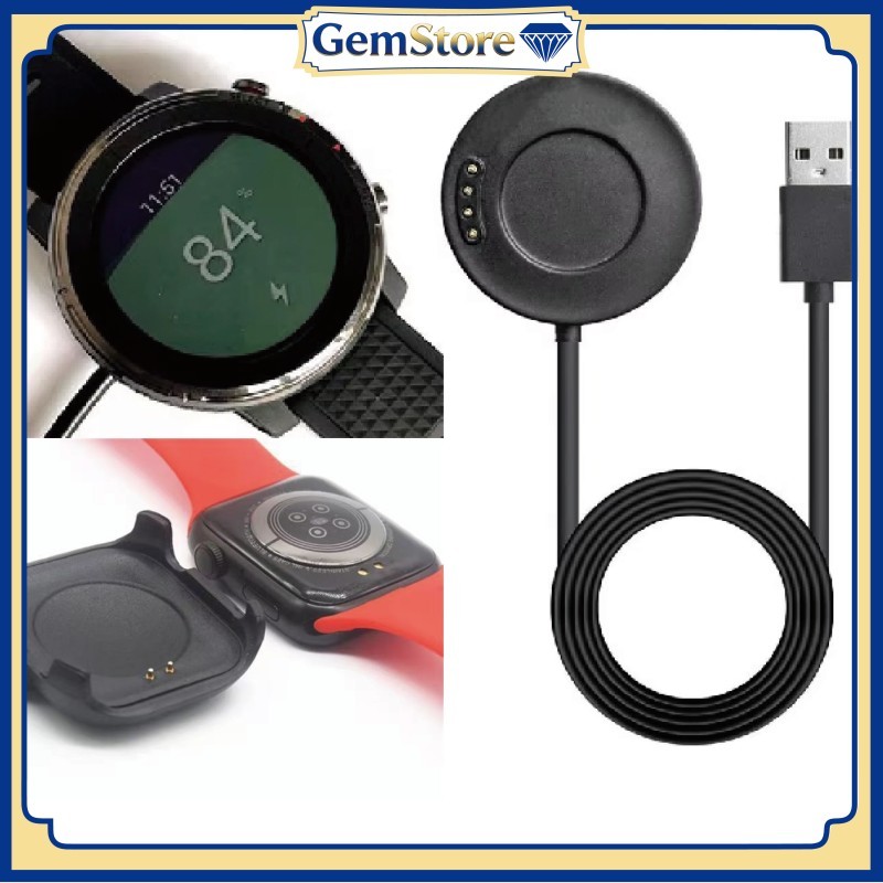 Hiwatch T500 + Series 7 2 Magnetic Pin Smartwatch สายชาร์จสําหรับ T500 T55 X6 X7 Dock ชาร์จ Smartwat