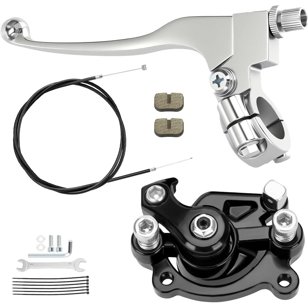 Mini Bike Brake Caliper Lever Kit Compatible with Monster Mega Moto MMB80 105cc Motovox MBX10 MBX11 
