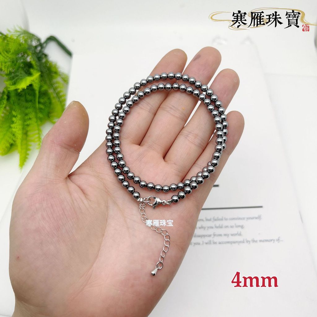 ธรรมชาติ Terahertz THz Power Stone Faceted รอบลูกปัด 2mm3mm4mm สร้อยข้อเท้าสร้อยข้อมือ Clavicle สร้อ