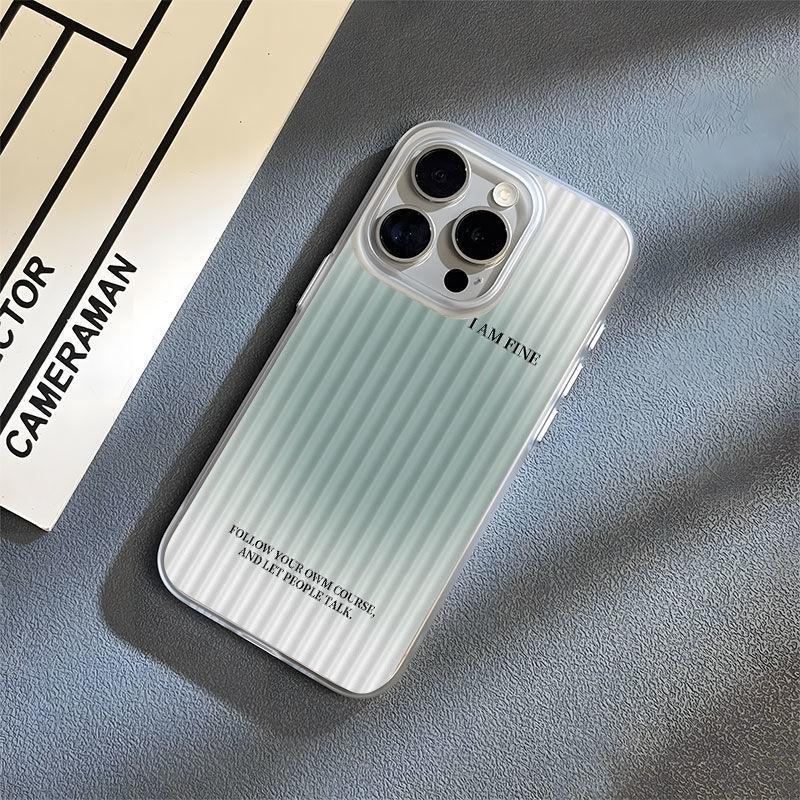 เปลือกลูกฟูก Yaqing ไล่โทนสีเหมาะสําหรับเคสโทรศัพท์มือถือ IPhone16ProMax IPhone15 ป้องกันการตก 14Pro