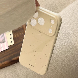 Minimalist ink dot สีตัดกันตาหมากรุกสามมิติขาตั้งเคสโทรศัพท์ป้องกันเหมาะสําหรับ TPU สําหรับ iPhone12 13 14 15 16 17Pro Max
